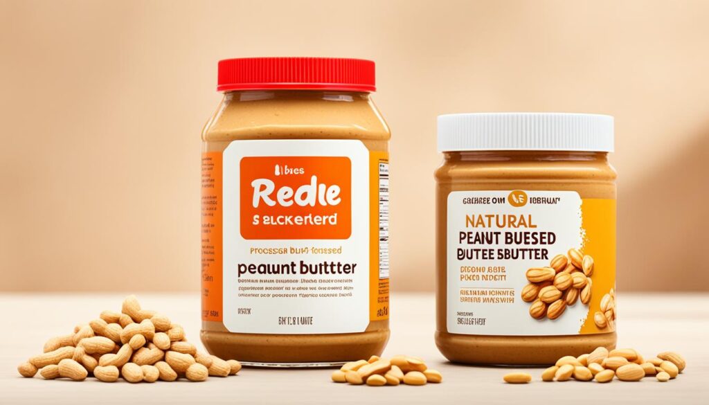 natural peanut butter vs processed