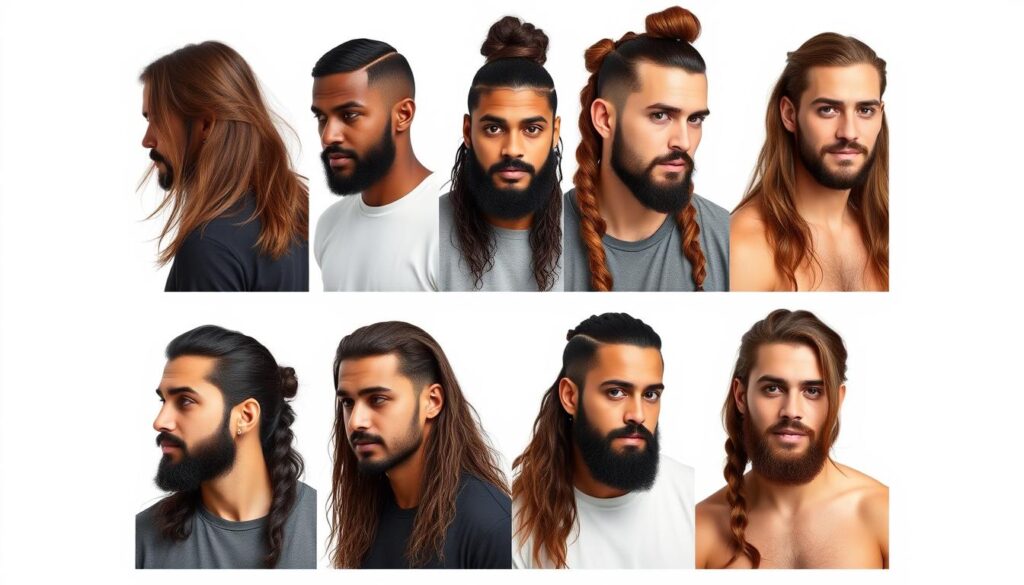 long hair styles men