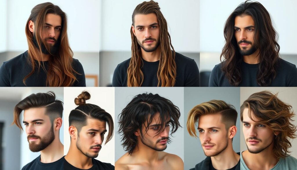 long hair styles men